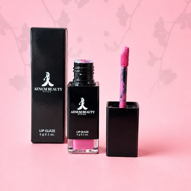 Aenum Beauty  , Velvet Matte. Bold Color. Effortless Wear Lip Glaze Deep rose 01