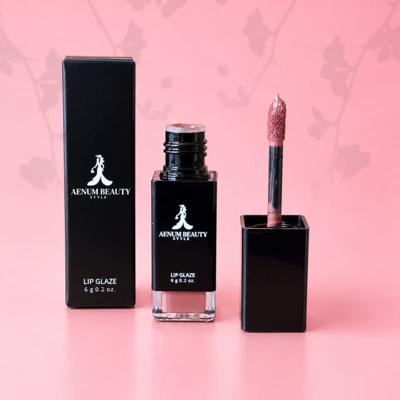 Aenum Beauty Lip Glaze, Velvet Matte. Bold Color. Effortless Wear. Nude Honey Bear 03