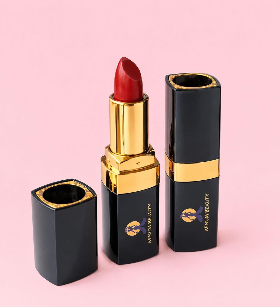 Aenum beauty Lipstick , Beautiful color, beautifully hydrated lips. Fuchsia Pink red  012